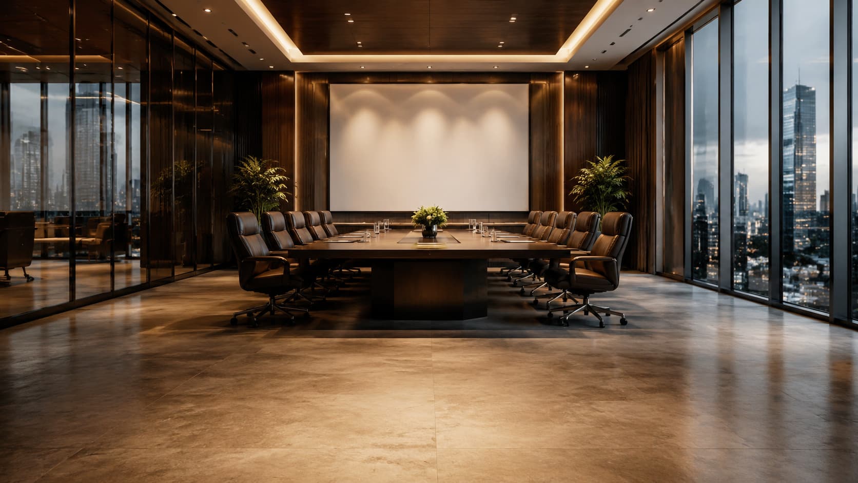 Boardroom Presentation Wall