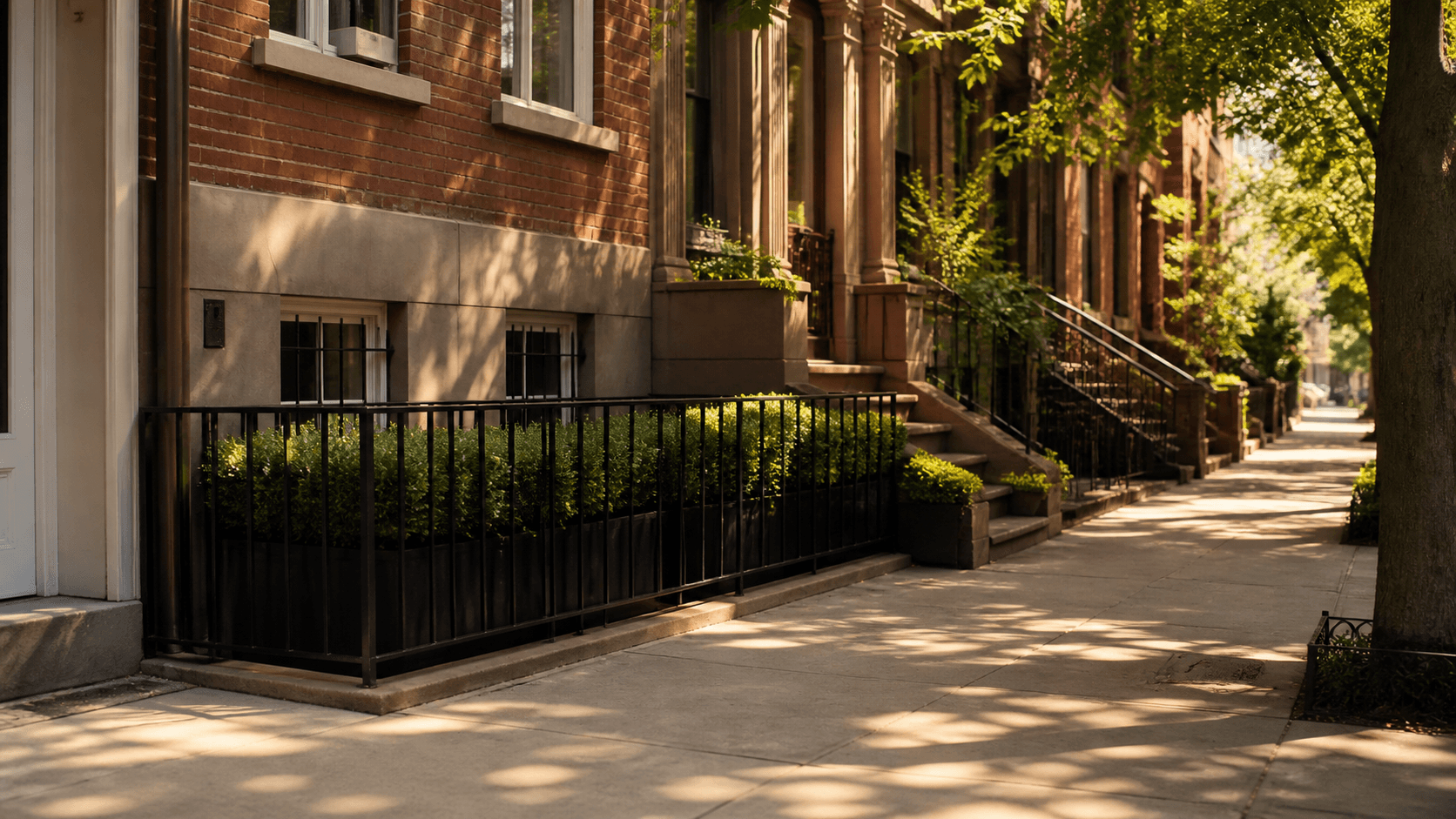 Brownstone Sidewalk