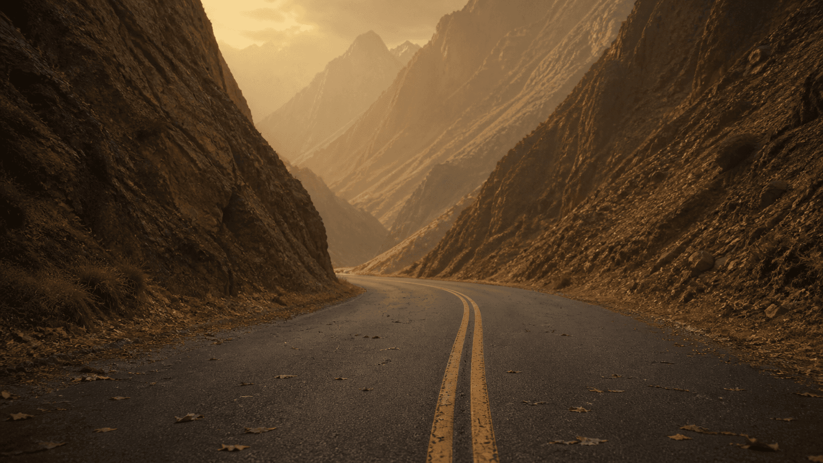 Cinematic Mountain Road