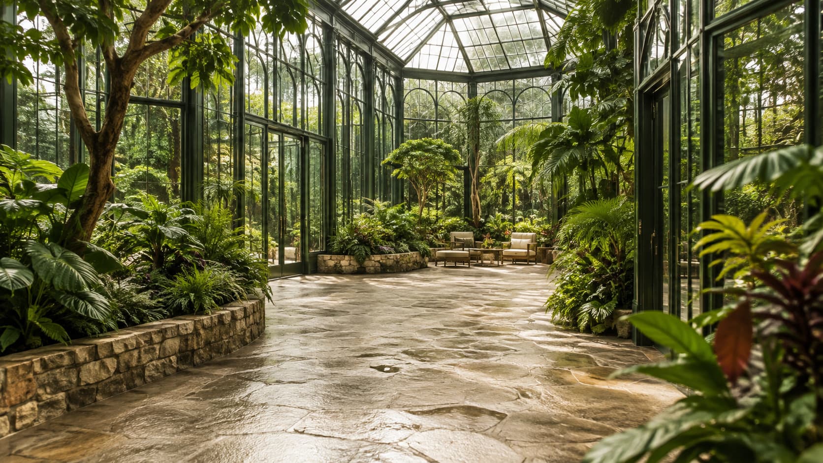 Glass Greenhouse Conservatory