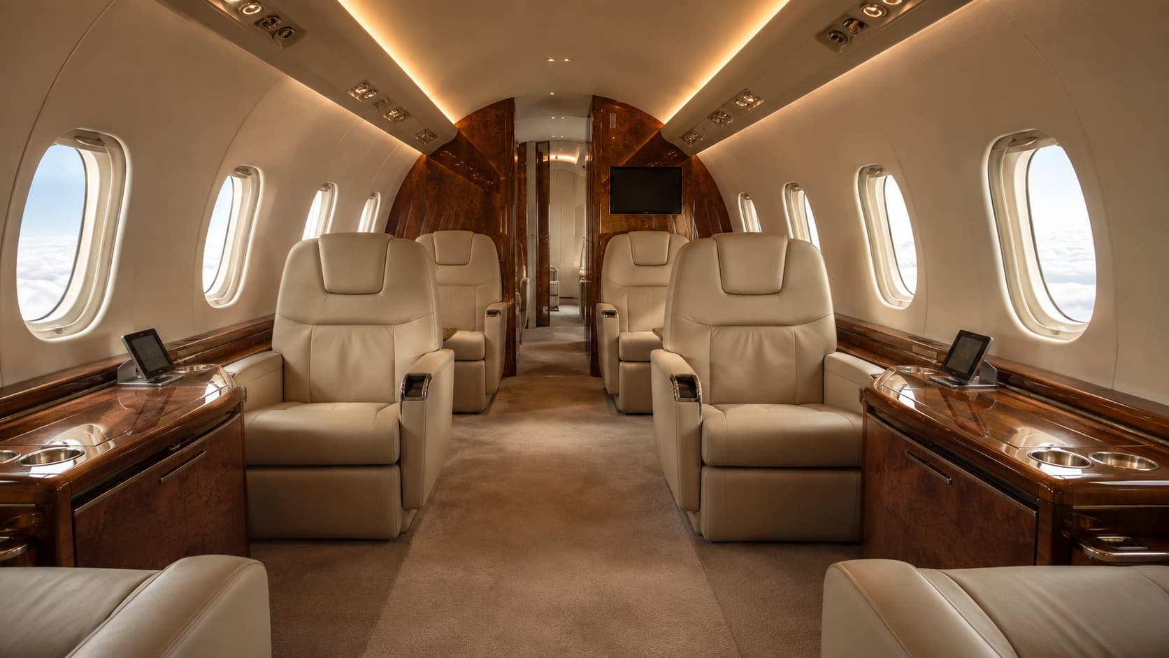 Private Jet Interior