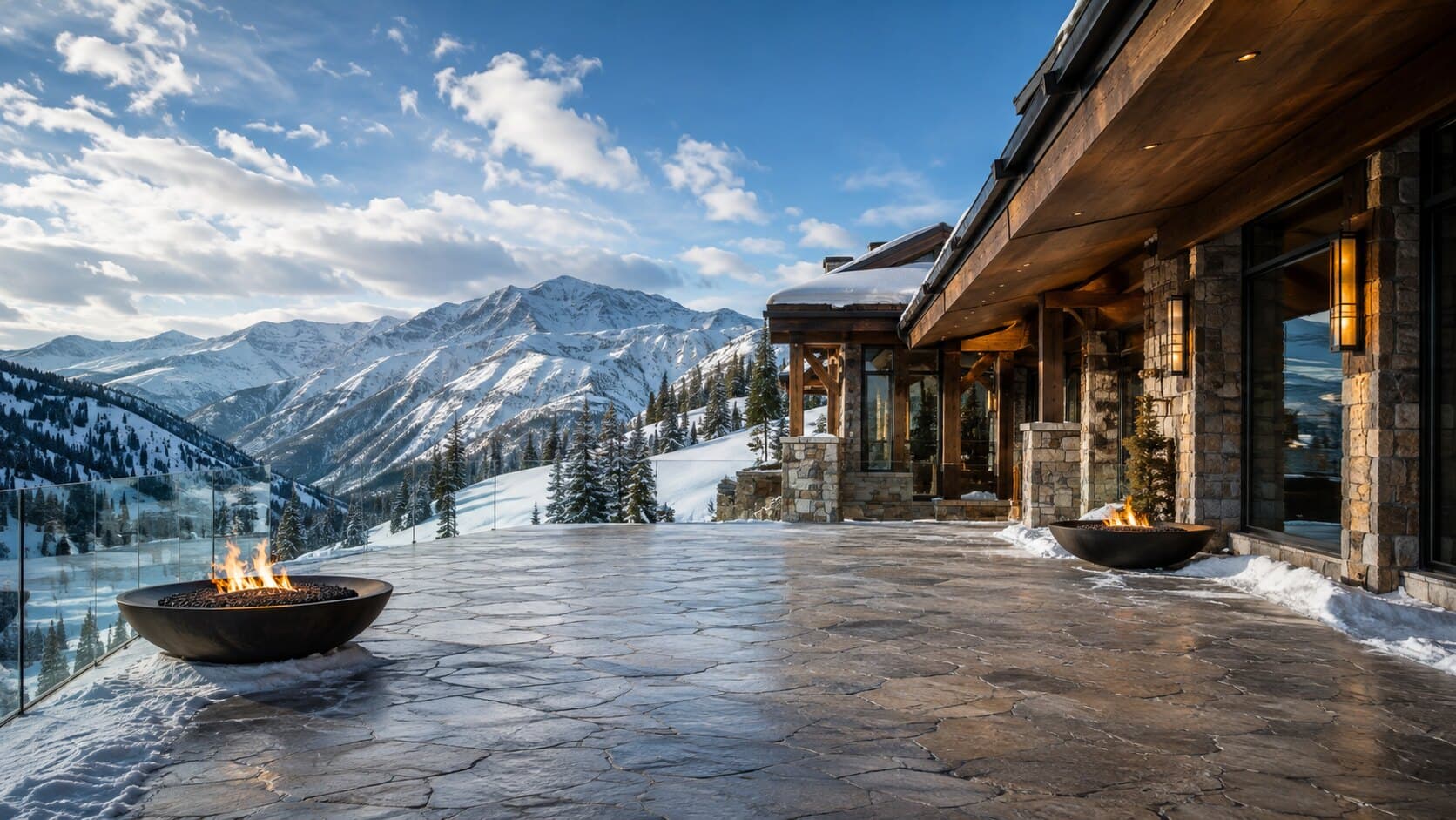 Ski Resort Terrace
