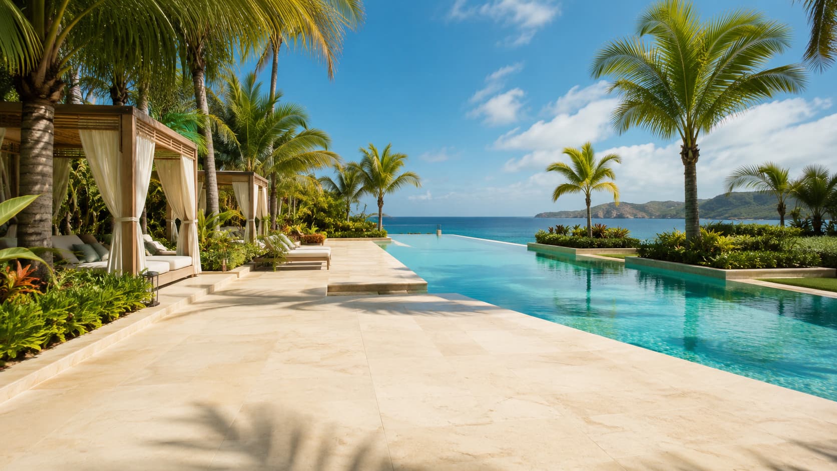 Tropical Resort Poolside
