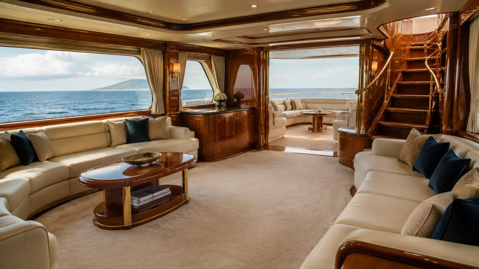 Yacht Interior Lounge